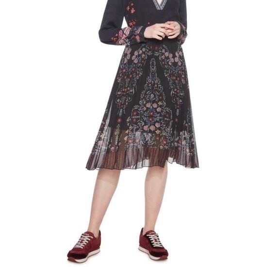 Jupe Femme Desigual Noire Taille S - Neuf Avec étiquettes, Style évasé