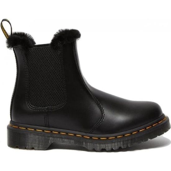 Bottes Chelsea Dr. Martens Leonore 2976 - Pointure 43 (US 11) - Noir Doublé Fausse Fourrure - Neuf Sans Boîte