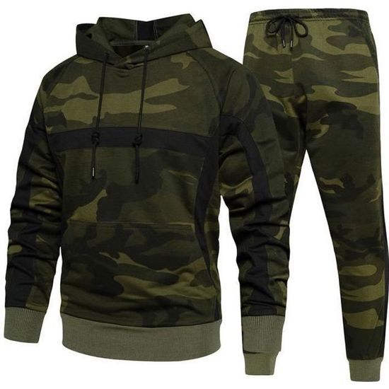 Survêtement Homme Hiver - Veste Zippée Polaire + Pantalon Jogging Chaud - Ensemble 2 Pièces Confortable