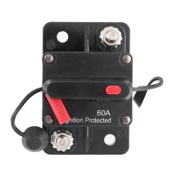 Disjoncteur Voiture 150A 12V-48V DC Étanché – Interrupteur Manuel Avec Support Fusible, Protection Moteur, Audio, Marine & Bateau