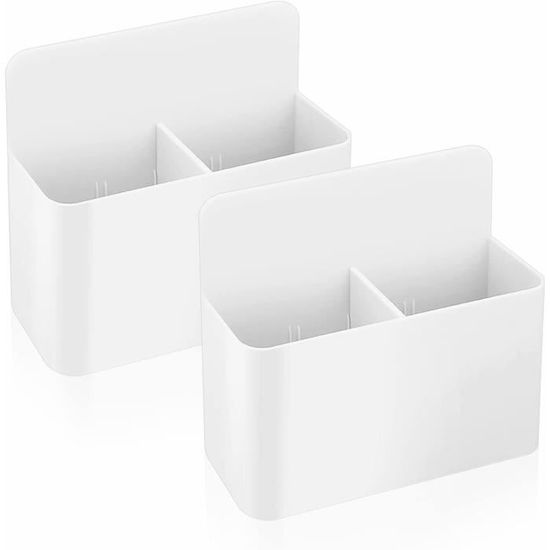 Porte-crayons Magnétique Lot De 2 - Pour Tableau Blanc, Frigo, Surfaces Métalliques - Organisation Bureau, école