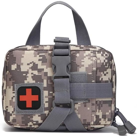 Pochette Tactique MOLLE Compacte – Nylon, Fermeture éclair, Capacité ~1L – Pour EDC Ou Airsoft