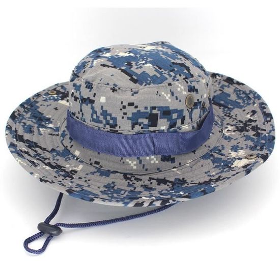 Camo Sablonneux Boonie Chasse Pêche Seau Casquette Jungle Buisson De