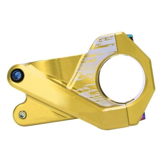Potence Et Guidon Jaunes Vintage Pour Vélo - Lot Occasion