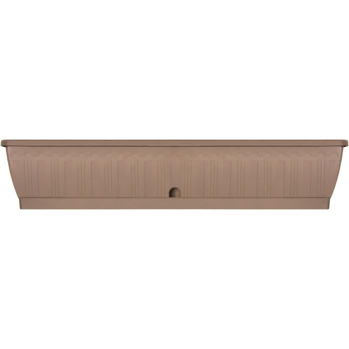 Jardinière GARDEN ID Terraflor 100 cm Solidité Réserve d'eau Recyclé & 100% recyclable Volume pour plantes.