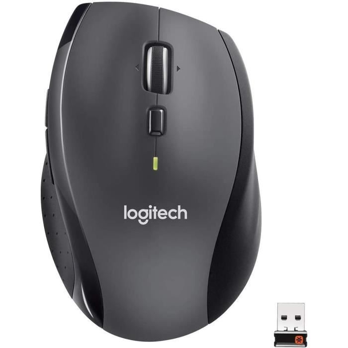 Logitech M705 Souris sans fil pour Windows Mac chromée pour ordinateur portable et ordinateur – Noir (Reconditionné).[G906]