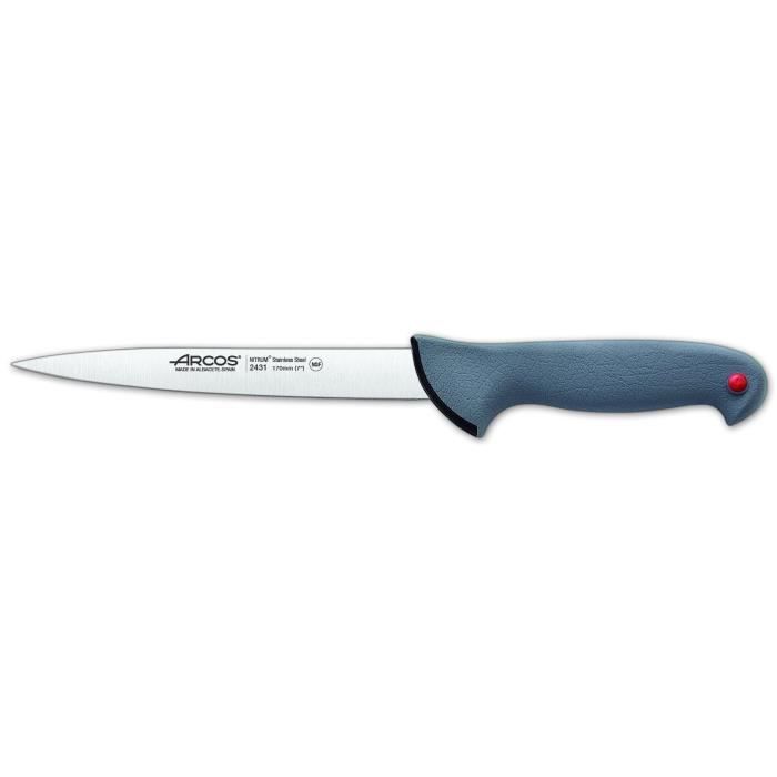 Arcos 243100 Couteau Filet de Sole Acier Inoxydable Multicolore