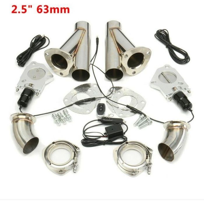 Clapet d'échappement 12V Kit complet 2,5/63 mm avec clapet d'échappement