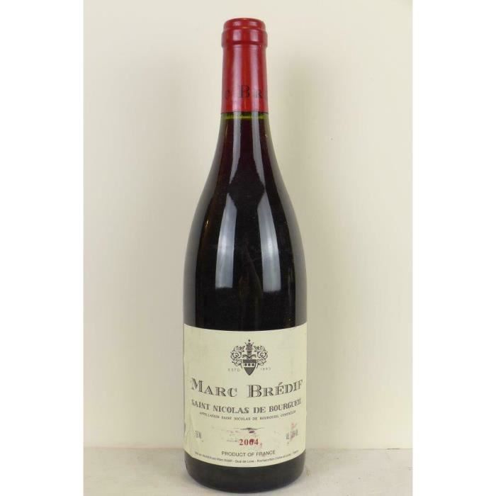 saint-nicolas de bourgueil marc brédif rouge 2004 - loire - touraine