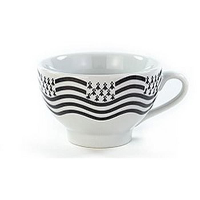 bolée à cidre blanche drapeau vague
