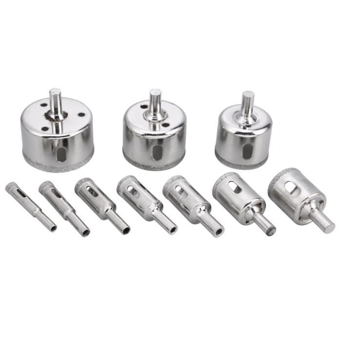 10 pièces forets forte force extracteur scies cloches outils de dissolvant pour céramique porcelaine FOREST - WICK