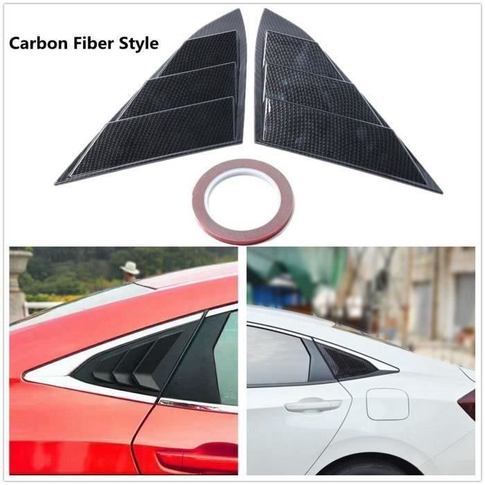 BH 2X Pare-Soleil Latéral Ventilateur Panneau Latéral pour Honda Civic 4Door 2016-2017 Carbon Fiber Style - BHAVC824A4171