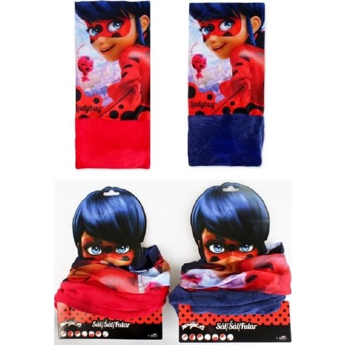 snood Miraculous, Cache cou Lady bug rouge