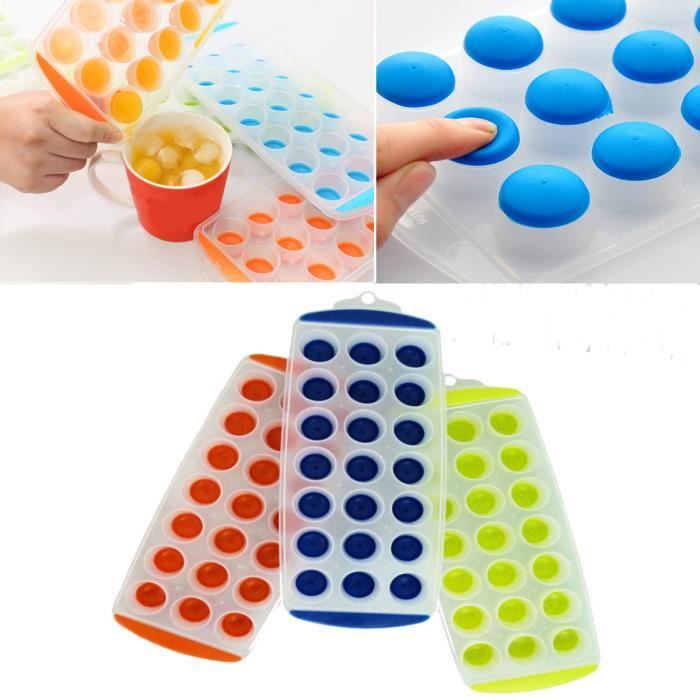 Bac à Glaçon 21 Trous Silicon Souple Plastique