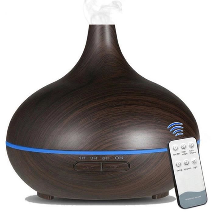 Diffuseur Huiles Essentielles Electrique 300 ML, Diffuseur Parfum Maison, Humidificateur d'air Ultrasonique Silencieux, Brown
