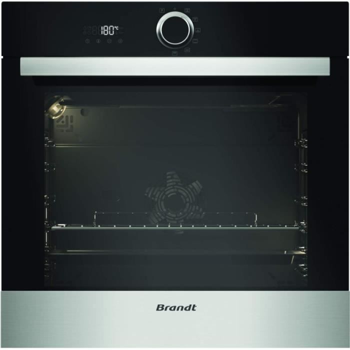 BRANDT Four Pyrolyse Encastrable Multifonction 73L Inox 54,4 Gris