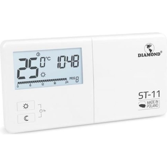 Thermostat programmable – hebdomadaire filaire