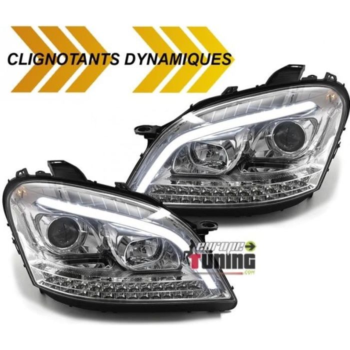 PHARES FEUX CLIGNOTANTS LED DYNAMIQUES MERCEDES ML W164 2005-2008 PH1 (05353)