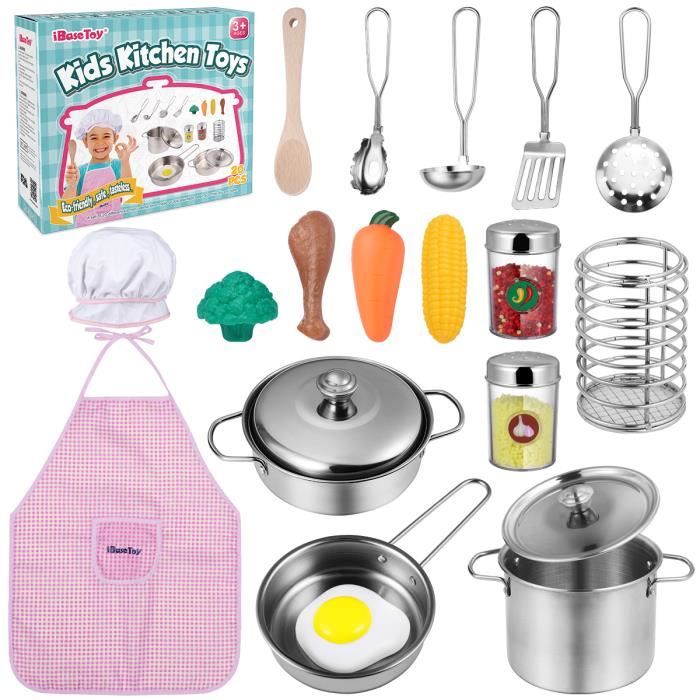 Enfants Cuisine Jouets Simulation Ustensiles de Cuisine Kit 20pcs