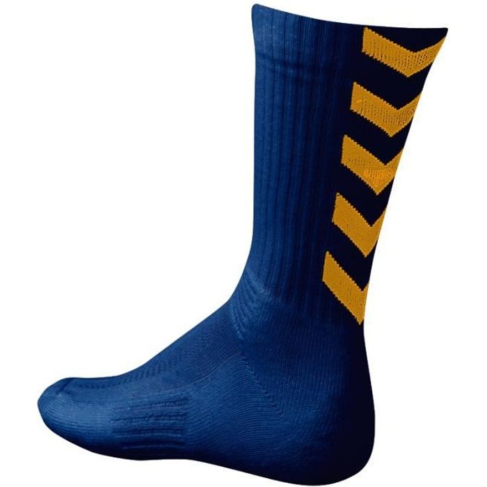 HUMMEL Chaussettes de Handball Authentic Indoor - Homme - Bleu Roi et Jaune