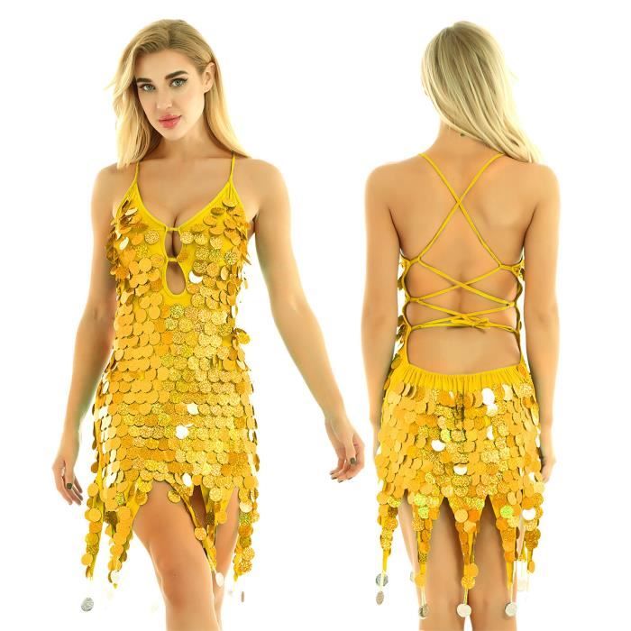 ZYLL Robe de Danse Latine pour Filles Jupe de Danse Costume de Danse de Salon Rumba Samba Tango Robe de Danse Salsa Costume de Danse de Salon