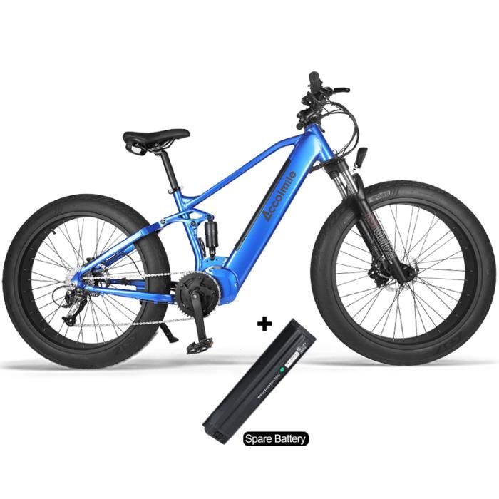 ACCOLMILE Vélo à assistance électrique 1000W équipé avec une batterie amovible