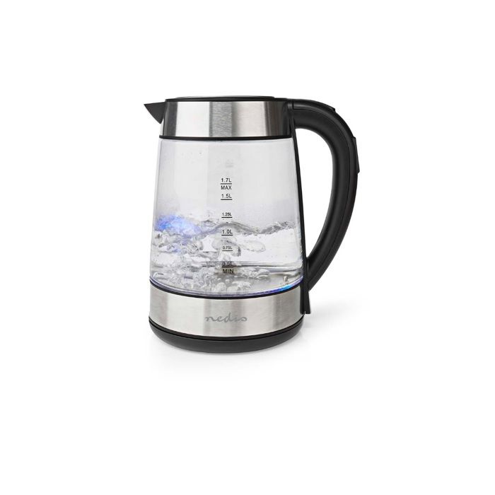 Nedis Bouilloire Électrique 1,7 L Rotation 360° Verre