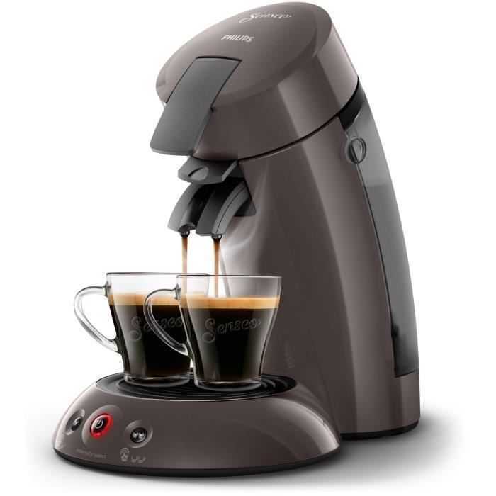Senseo Original Machine à café à dosettes HD6554-21, Autonome, Cafetière à dosette, 0,7 L, Dosette de café, 1450 W, Marron
