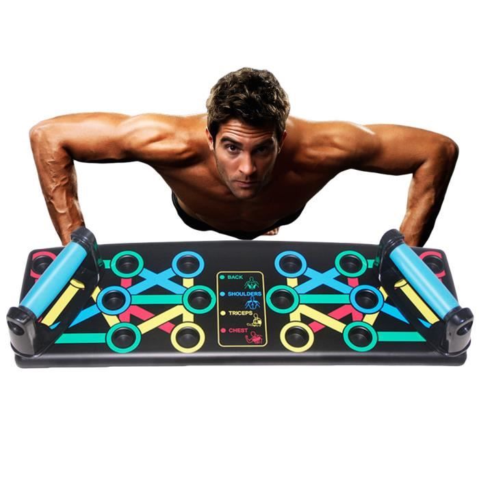 Support de musculation Push up bars Poignée de Pompe pour Chest Press Musculation Fitness Gym Système 14 en 1