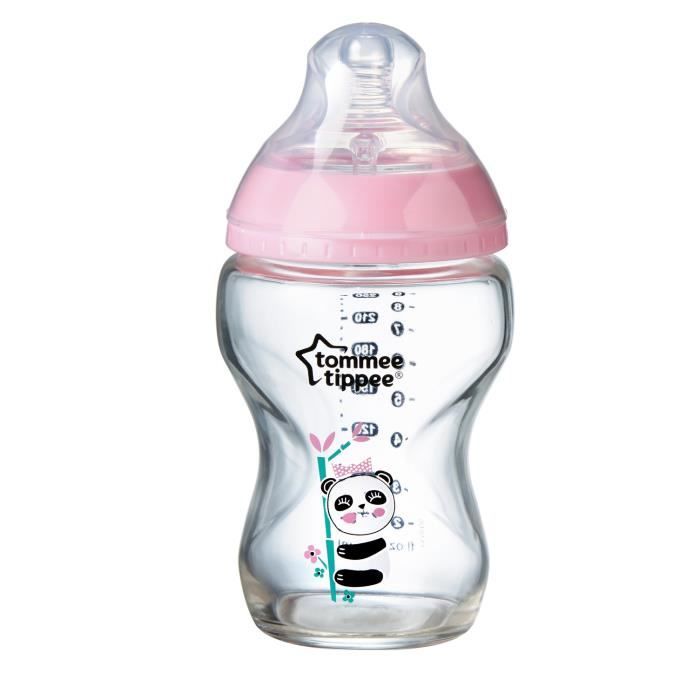 TOMMEE TIPPEE Biberon CTN Verre 250ml décoré Garçon