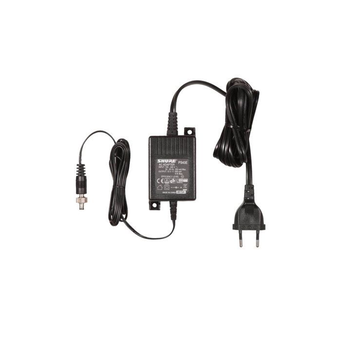 Alimentation - SHURE - PS43E - 15V DC - Pour GLXD4/ULXD4E/P9T - Connecteurs à vis