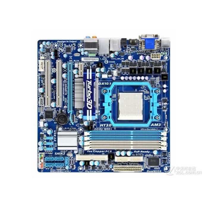 Carte mère GIGABYTE GA-880GM-UD2H AMD 880 Socket AM3 4xDDR3 SDRAM 16GB Micro ATX - Gigabyte