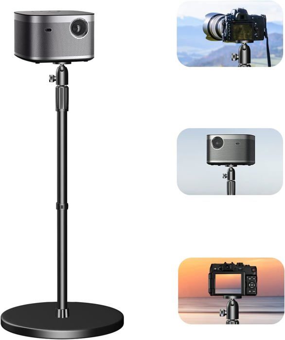Support de Projecteur Portable, Hauteur Réglable, 2 Étagères, 145CM - TV Son Photo
