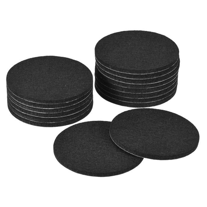 Lot De 6 Ronds En Feutre Adhésif 5,5 Pouces (14 Cm) - Épaisseur 3 Mm, Couleur Café - Antidérapant Pour Base De Lampe, Meuble