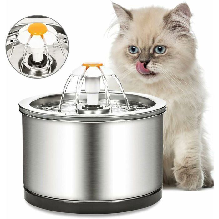 Blue Dream Fontaine A Eau Chat Fontaine Pour Chat Silencieuse En 4 Étapes Fontaine À Eau Pour Chat Avec Lumière Led Et Filtre