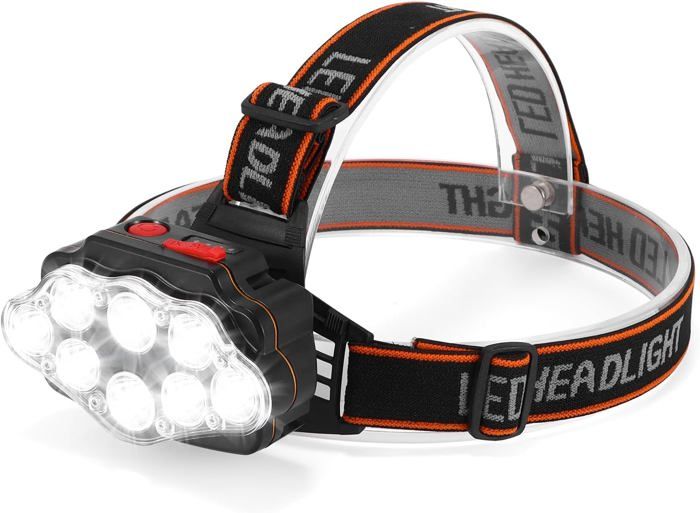 Lampe Frontale Rechargeable Luxe Light (2 Pièces) - 350 Lumens, étanche IPX4 - 5 Modes - Détection De Mouvement - Pour Camping, Course