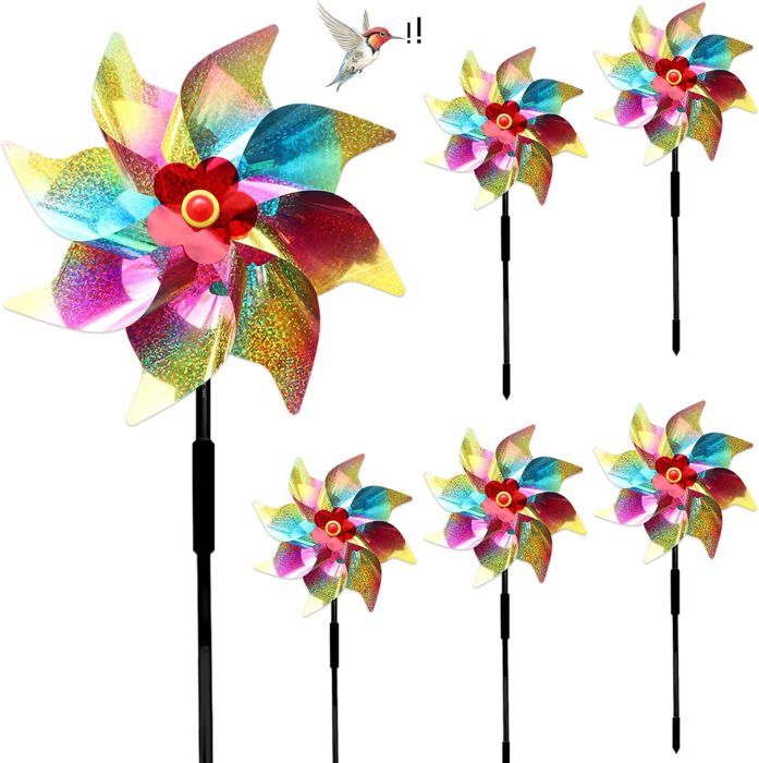 FRCOLOR 8 pièces Kit Moulinet à Vent Papier DIY Moulinet à Vent à Assembler pour Garçon Fille Activité Manuelle