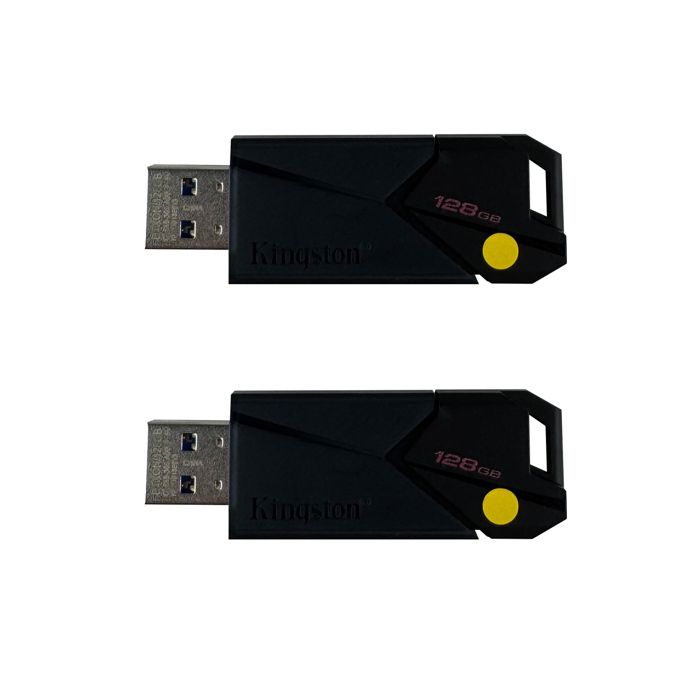 Kingston Technology 2Pcs Clé Usb Kingston Datatraveler Exodia Onyx Usb Flash Drive 3.2 Gen 1 Dtxon/128Gb Sans Lemballage (Occasion -Très Bon État )