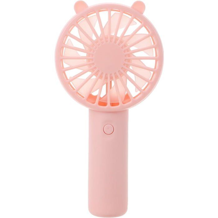 Mini ventilateur - NO BRAND - Rechargeable USB - Portable - Rose - 16 x 8 x 5 cm - No Brand