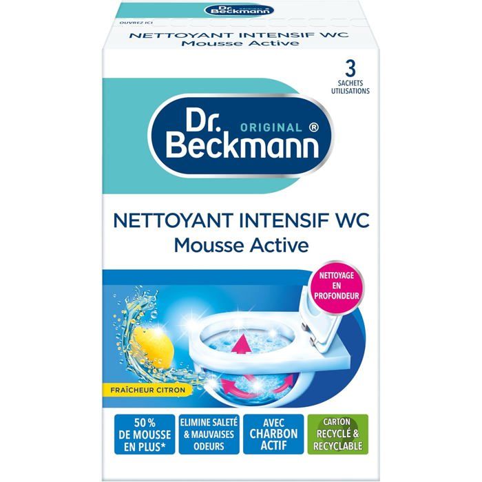 Meilleurs prix pour Intensive Toilet Cleaner Active Carbon Foam Toilet Product That Removes Dirt & Bad Odors For Deep Cleaning Lemon Freshness 3 x 100g