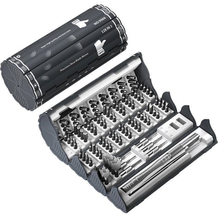 128 en 1 Kit Tournevis de Précision avec Embouts Magnétiques Outils de Réparation Pour Appareils Électroniques IPhone/Montre 128 en 1 Kit Tournevis de Précision avec Embouts Magnétiques Outils de Réparation Pour Appareils Électroniques IPhone/Montre