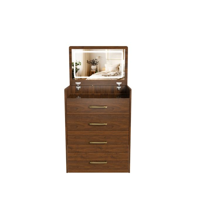 Petit Bureau Coiffeuse 3-en-1 avec Miroir Rabattable 3 Tiroirs & Verre Trempé - Gain de Place Petit Bureau Coiffeuse 3-en-1 avec Miroir Rabattable 3 Tiroirs & Verre Trempé - Gain de Place