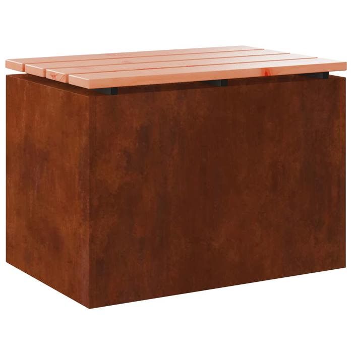 Meuble Extérieur Jolie-desgin Banc de jardin 1 -Seater 60 x 40 x 43 cm Rouillé Rectangulaire_9658