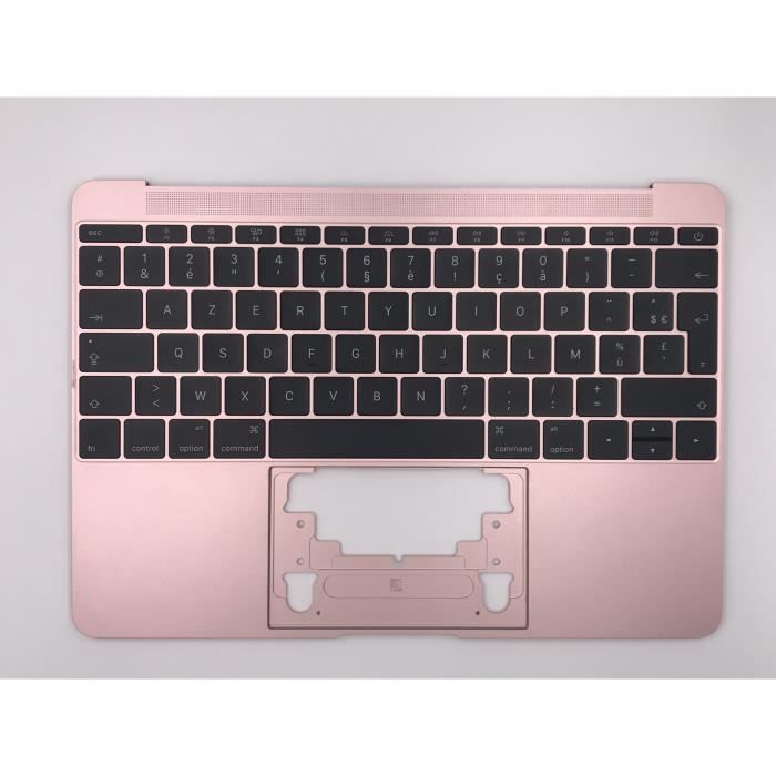 Topcase Rose+clavier français AZERTY Apple MacBook 12\