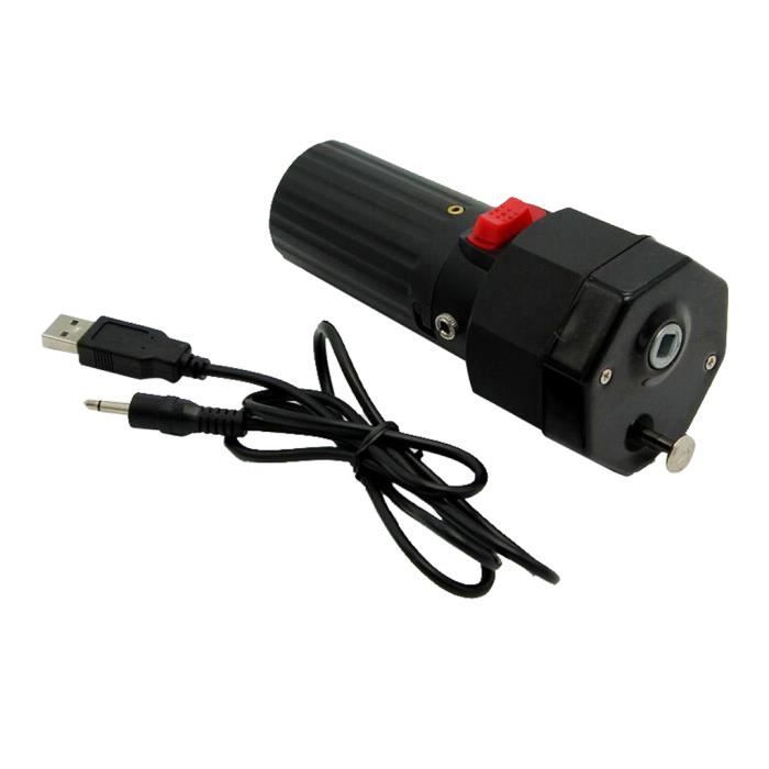 Moteur de rôtisserie métallique à vitesse variable de 0 à 65 tr/min avec résistance à la corrosion pour barbecue au charbon de bois de Chypre - sans câble de batterie