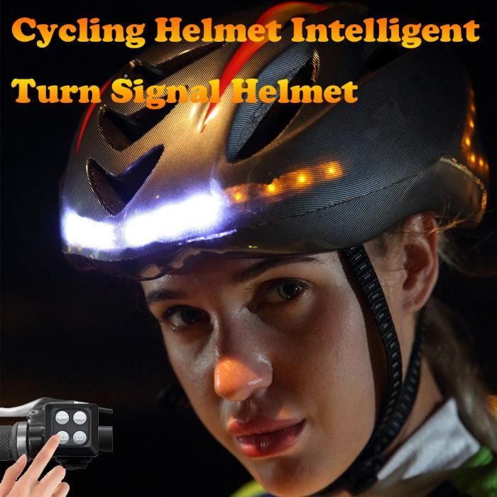Casque De Velo Intelligent Rechargeable Usb Avec Telecommande Sans Fil Pour Clignotants Achat Vente Led Highpower Casque De Velo Intelligent Cdiscount