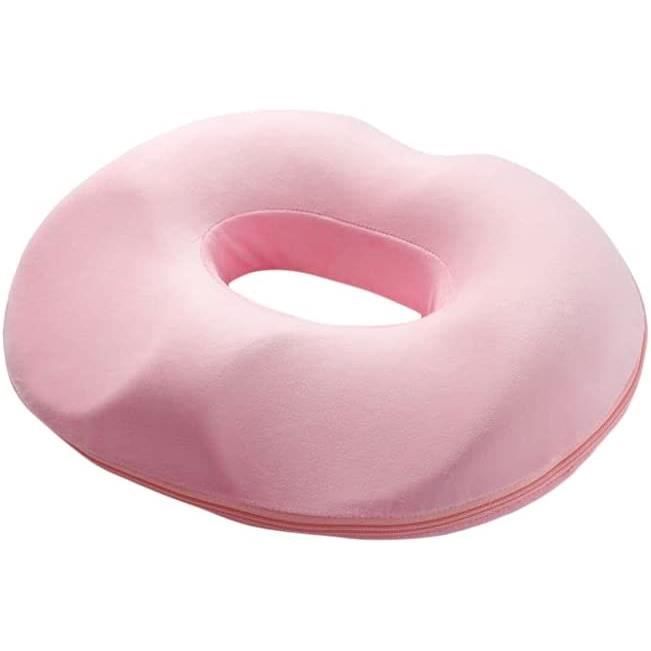 Coussin en Forme de Donut pour hémorroïde, Coccyx, Coussin  Post-Accouchement, Coussin en Forme de Donut pour soulager Les douleurs au  fessier