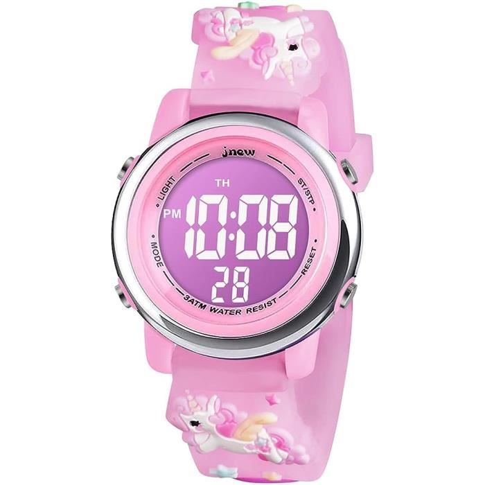 Oji Nova Montre Enfant Digitale Dessin Animé – Montre Numérique Garçons Filles Réglable, Bracelet Souple 24 Cm – Cadeau Anniversaire