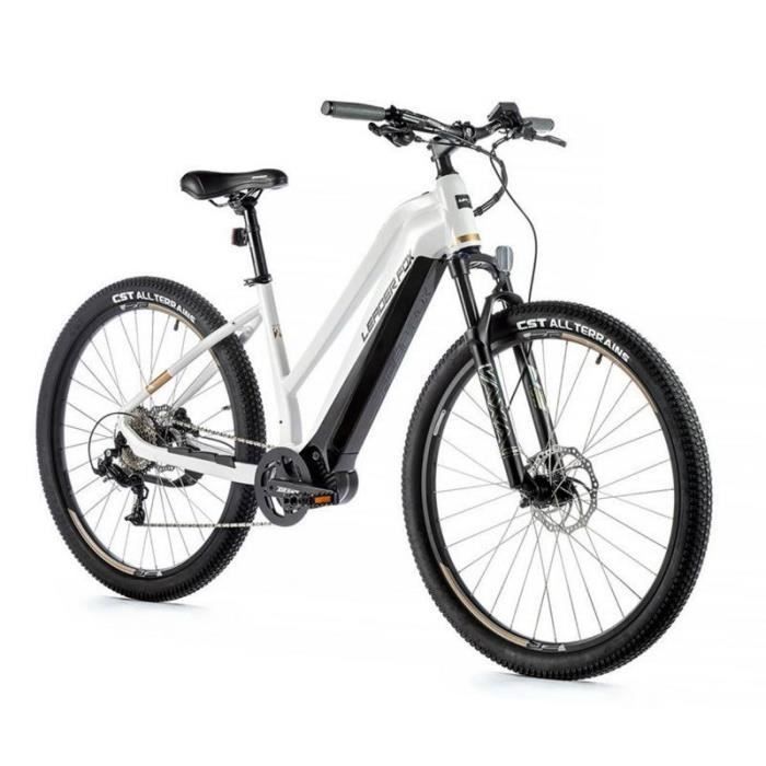 Vélo électrique femme Leader Fox Swan 2023 Bafang M300 - blanc/noir - 18\
