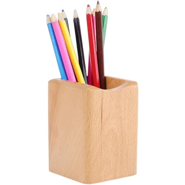 Pot à Crayons En Bois De Thuya (racine) - Artisanal, Parfumé, Diam. 8 Cm X Hauteur 10 Cm